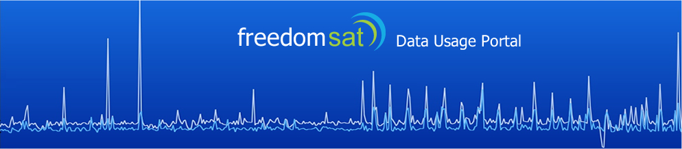 FreedomSat's Freedom Data Usage Portal