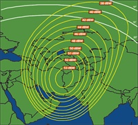 SESAT 2 at 53 degrees East map - picture 2