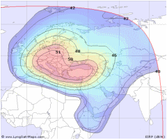 W3B at 7 degrees East map